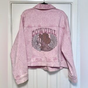Celebrity Pink Light Pink Jean Jacket